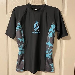 Hawaiian Rash Guard, styled in Hawaii, UPF 35